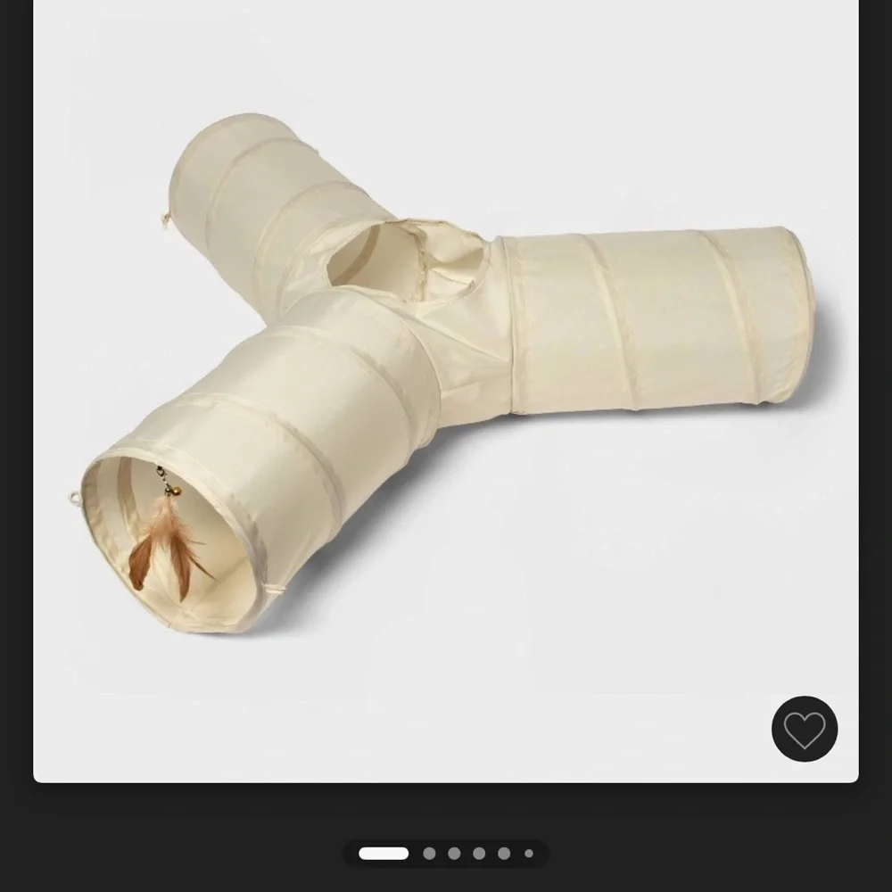 Interactive Cream Cat Tunnel